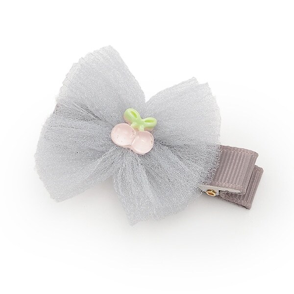 チュールリボンヘアクリップ