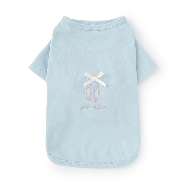 【DOG】バレリーナ刺しゅうTシャツ