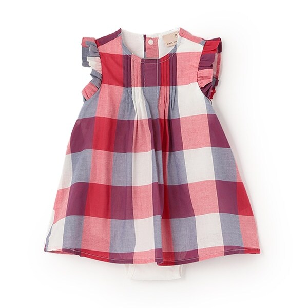 【リンク】マドラスチェックOPロンパース