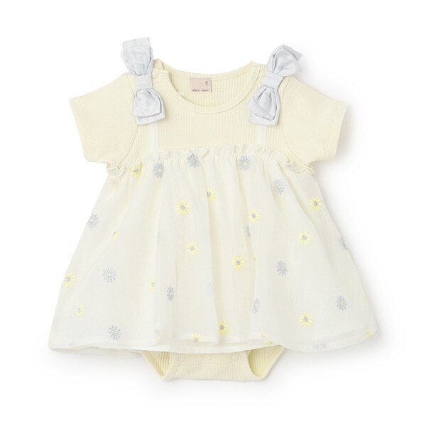 【リンク】花刺しゅう半袖ワンピース(ベビー)