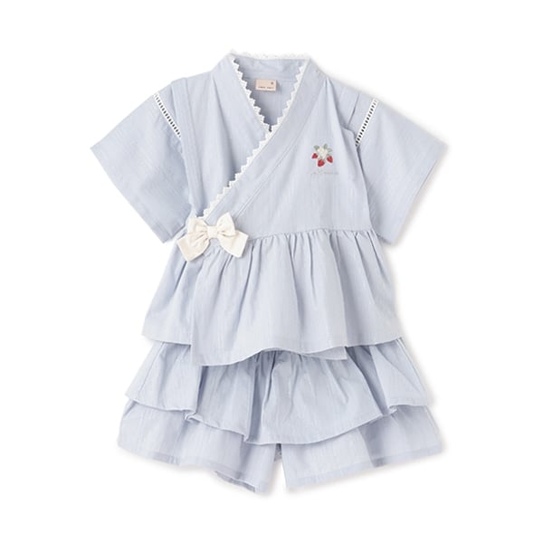 ペプラムフリル甚平