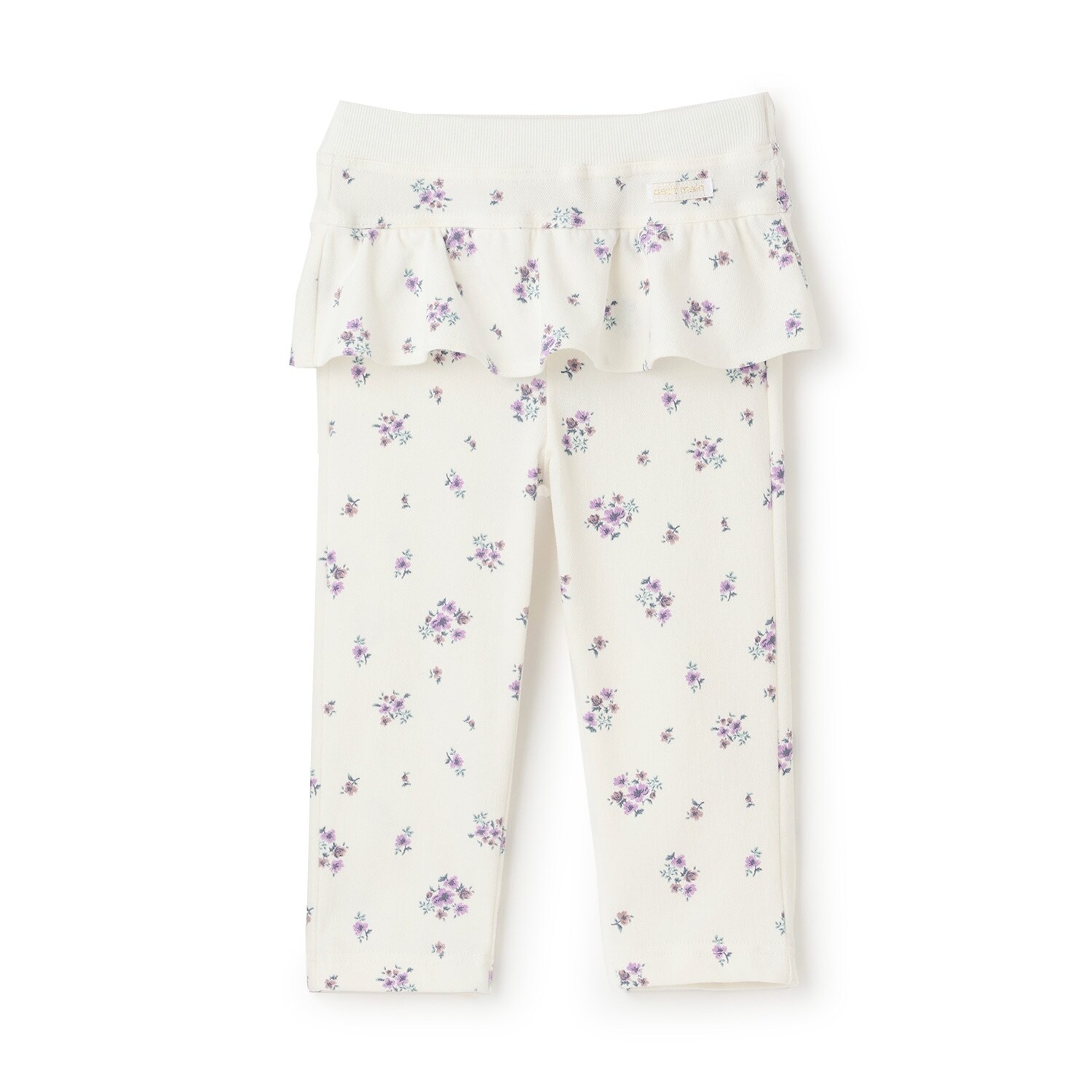 【スマイル/防汚加工】フリルカットロングパンツ