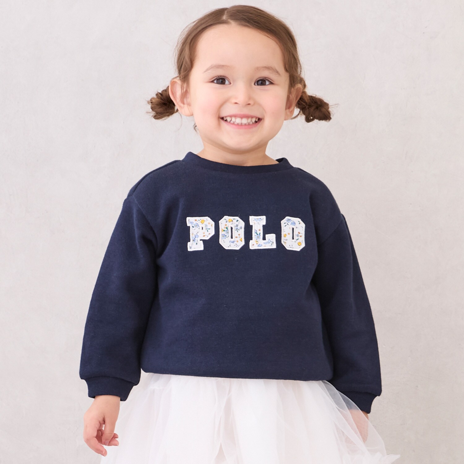 【POLO BCS】ロゴアップリケ長T