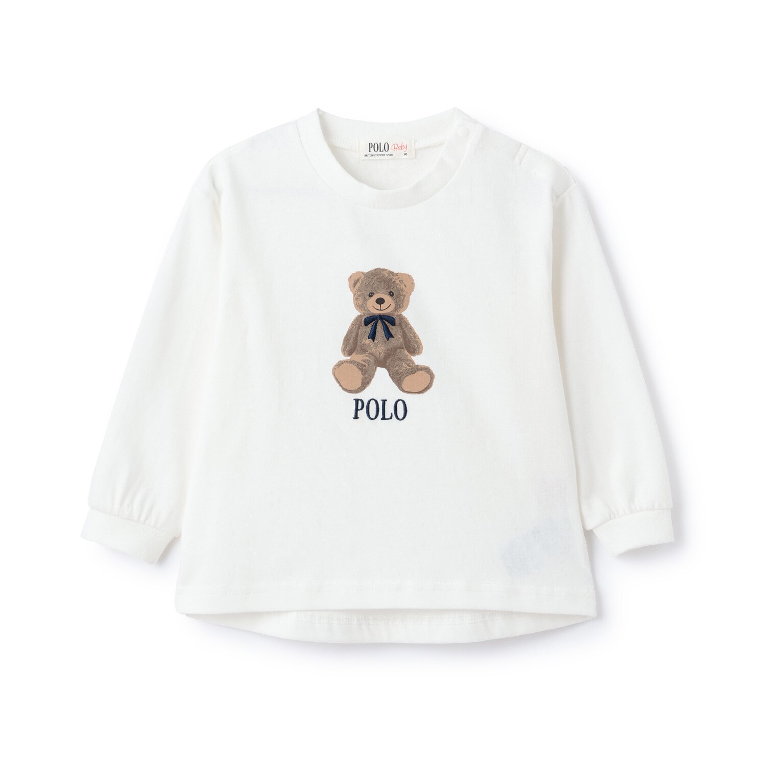 【POLO BCS】くまグラフィック長袖T