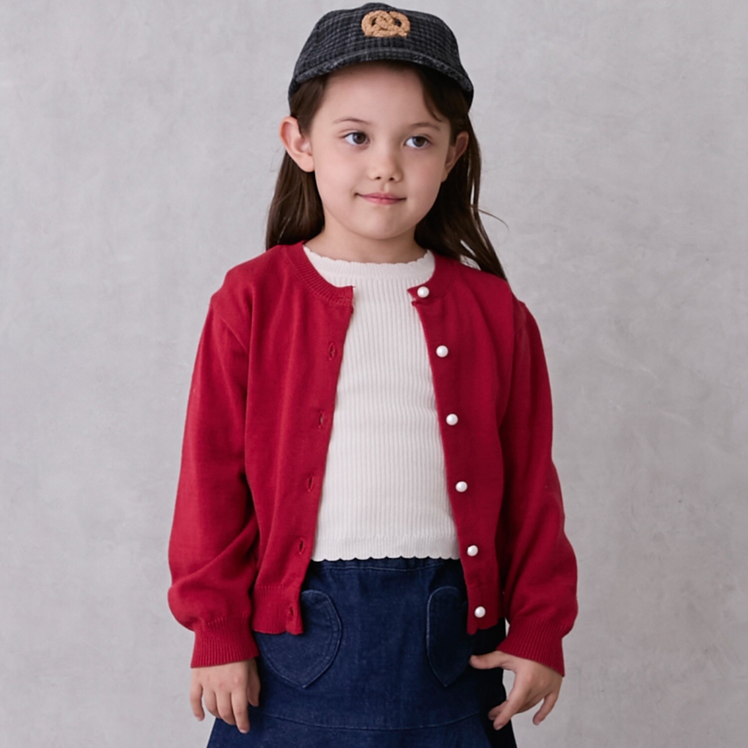 【リンク】パールボタンニットカーディガン