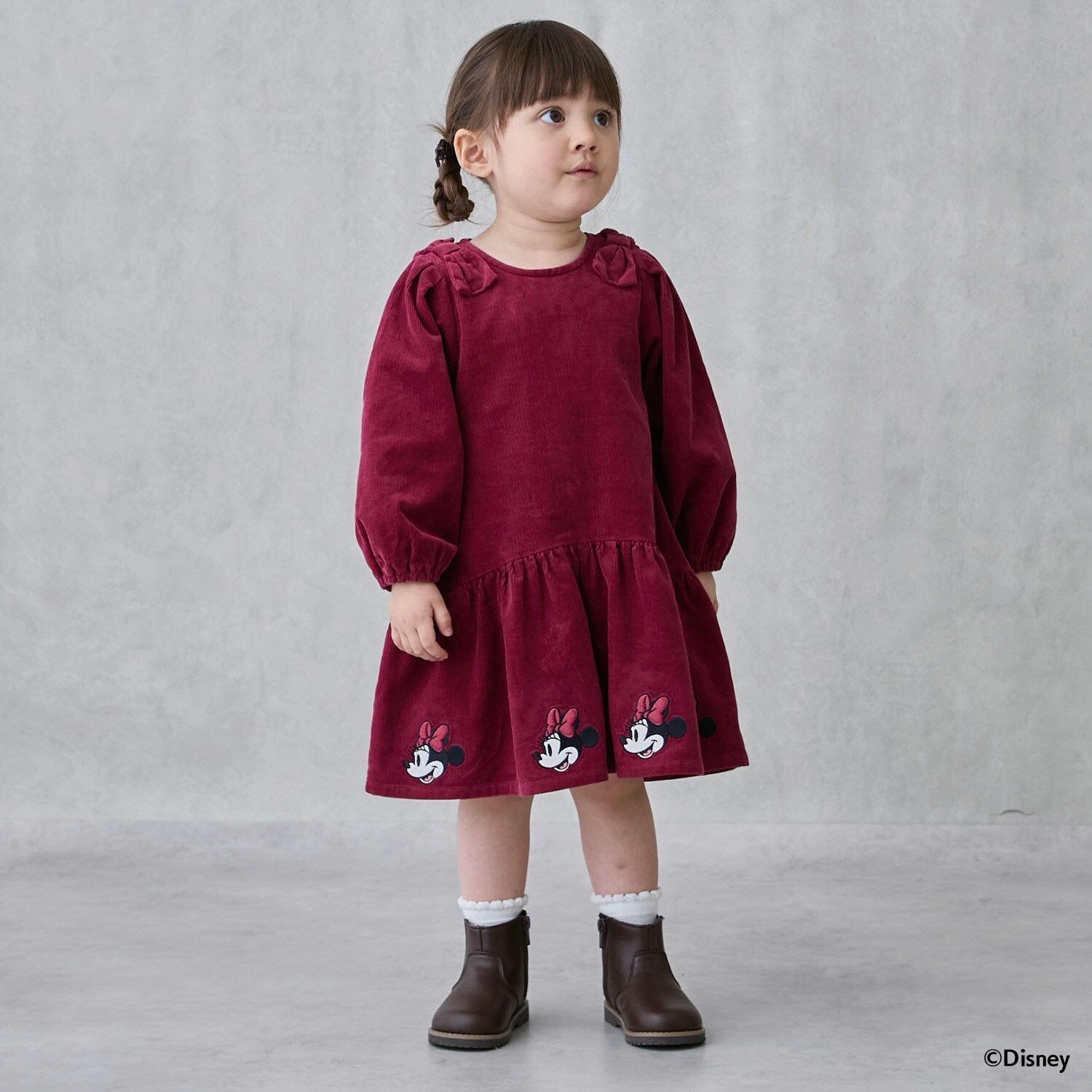 【Disney】コーデュロイワンピース