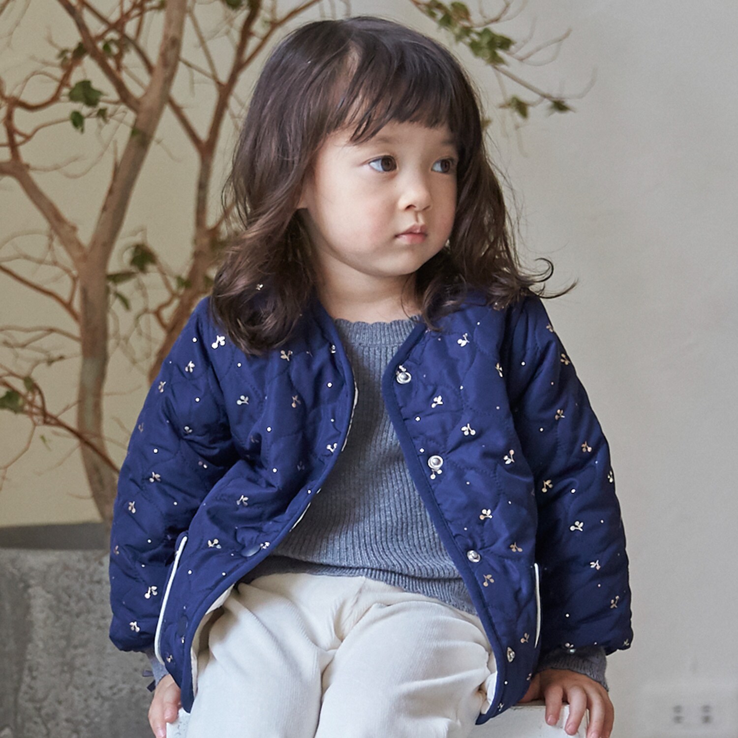 【リンク】箔プリントリバーシブルジャケット