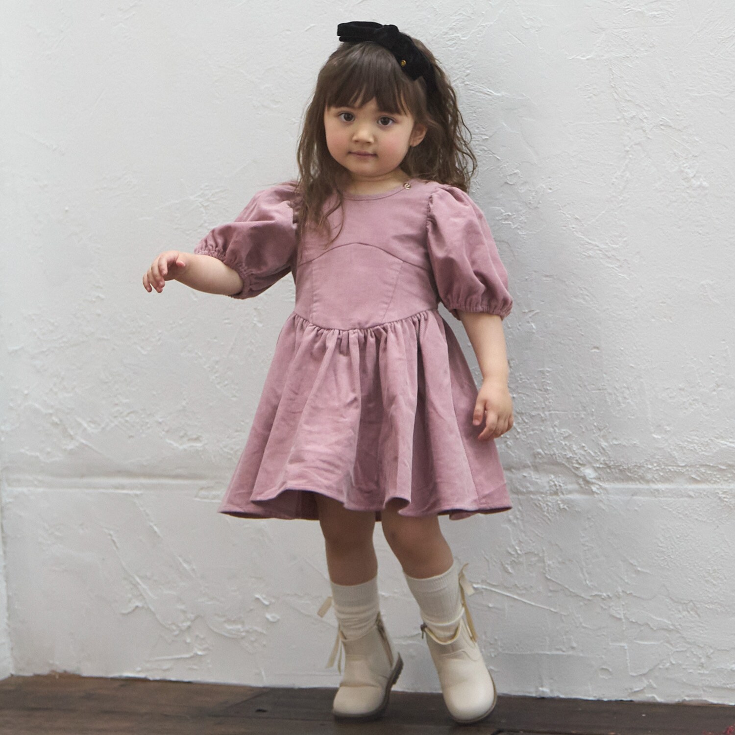 【リンク】袖パフワンピース