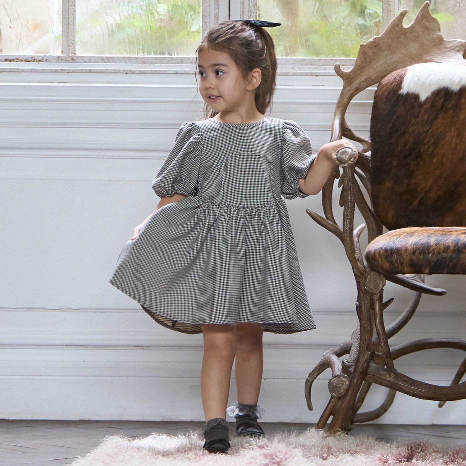 【リンク】袖パフワンピース