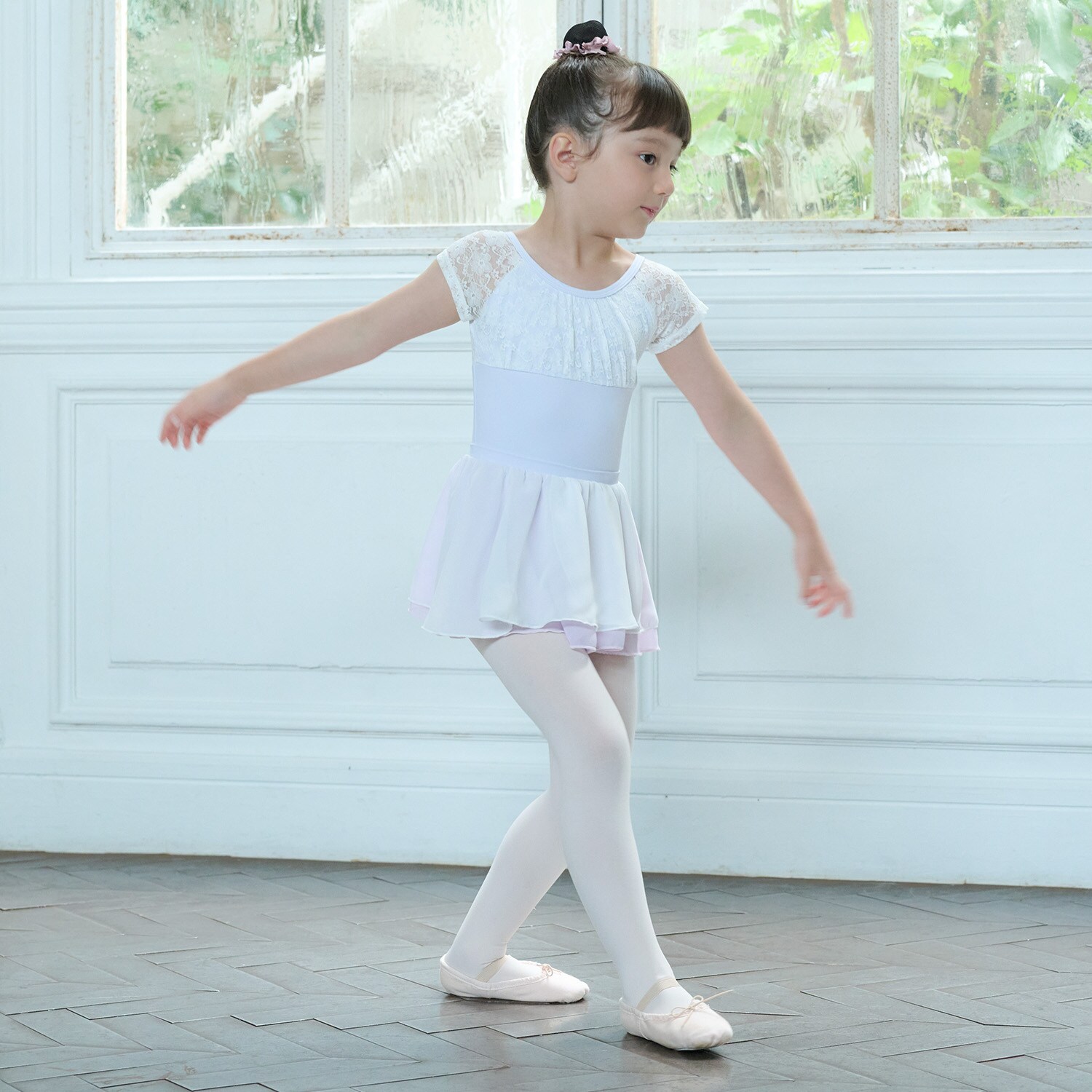 【バレエ】レースレオタードセット