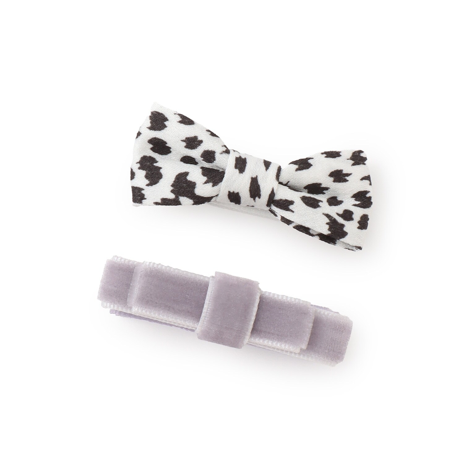 リボンヘアクリップ 2P