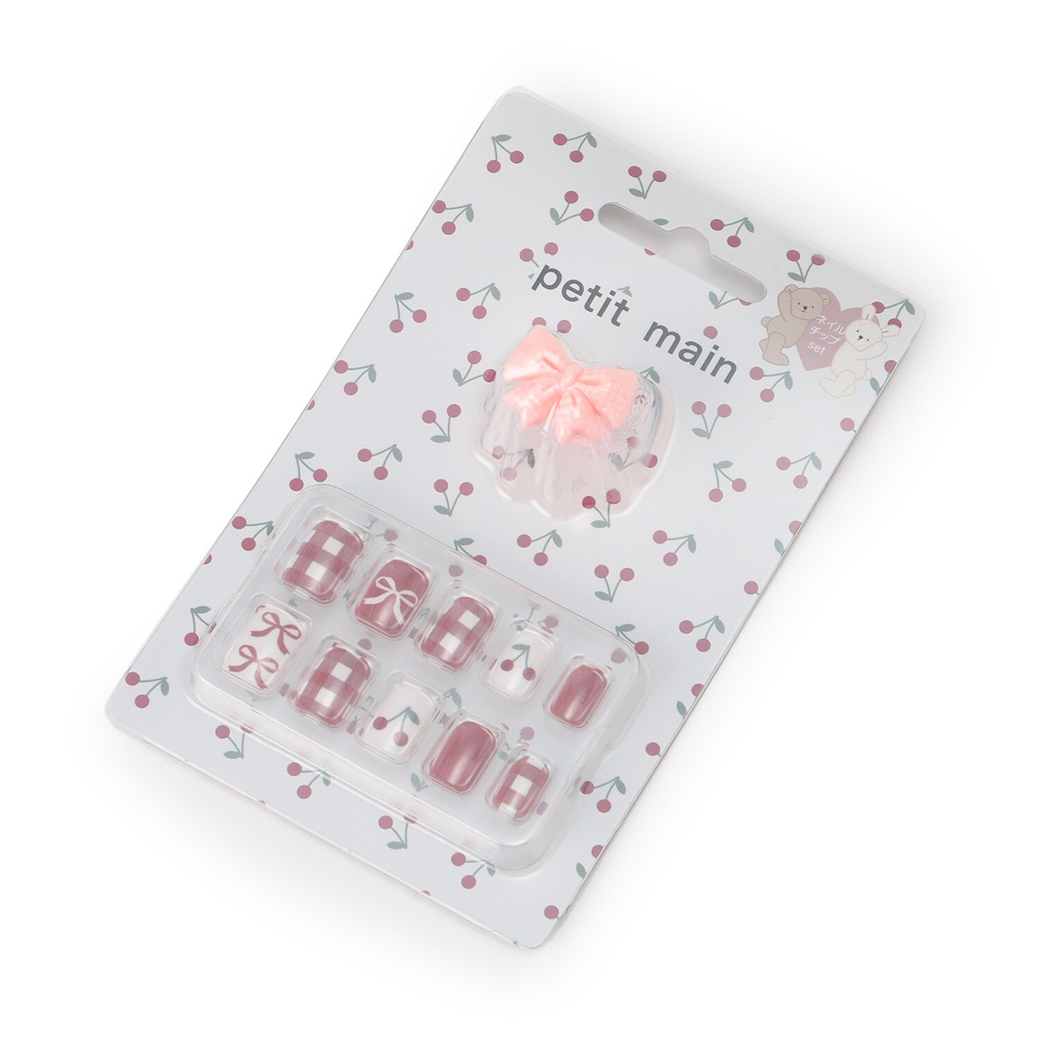 【コスメ】ネイルチップ・アクセセット/L