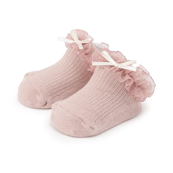 オーガンジーフリルカップソックス