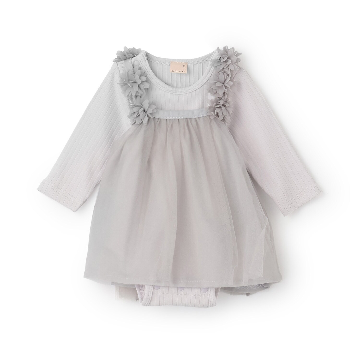 お花チュール長袖OPセット