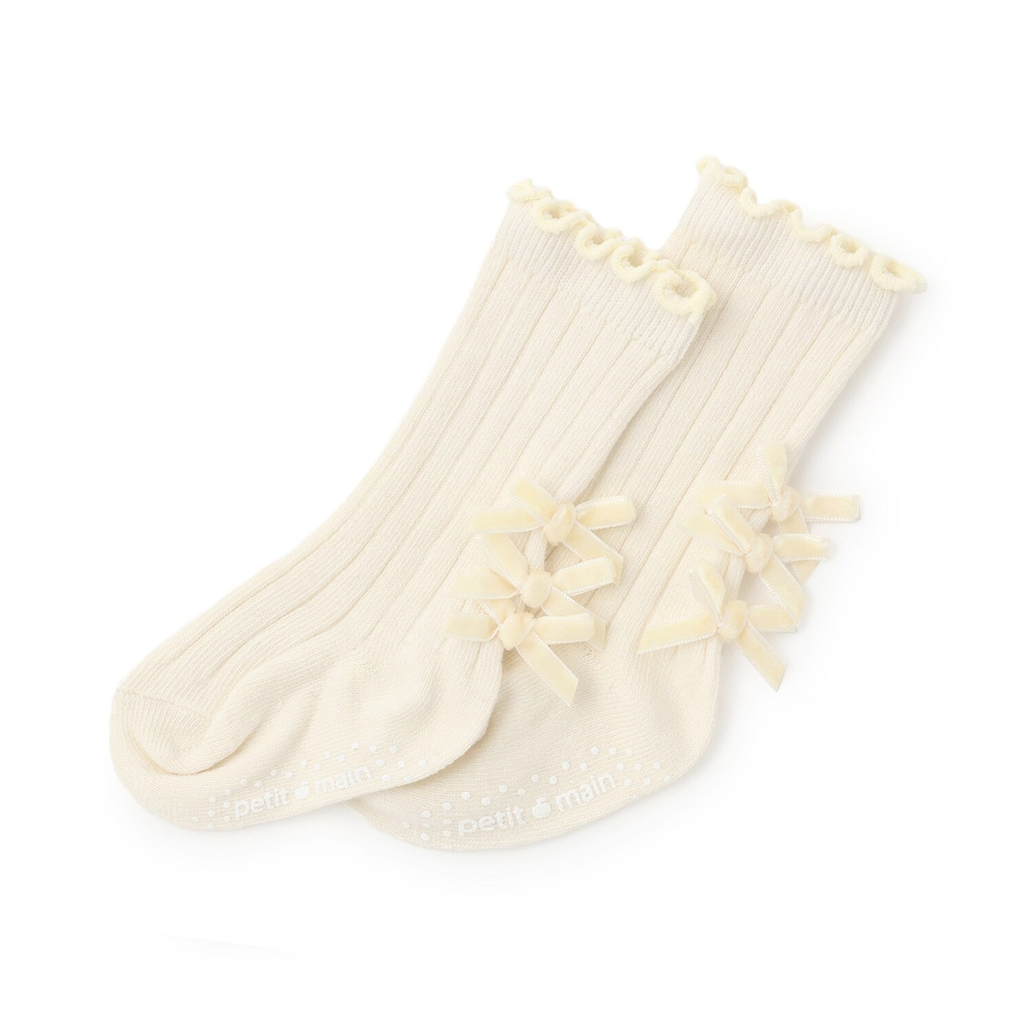 リボンハイソックス