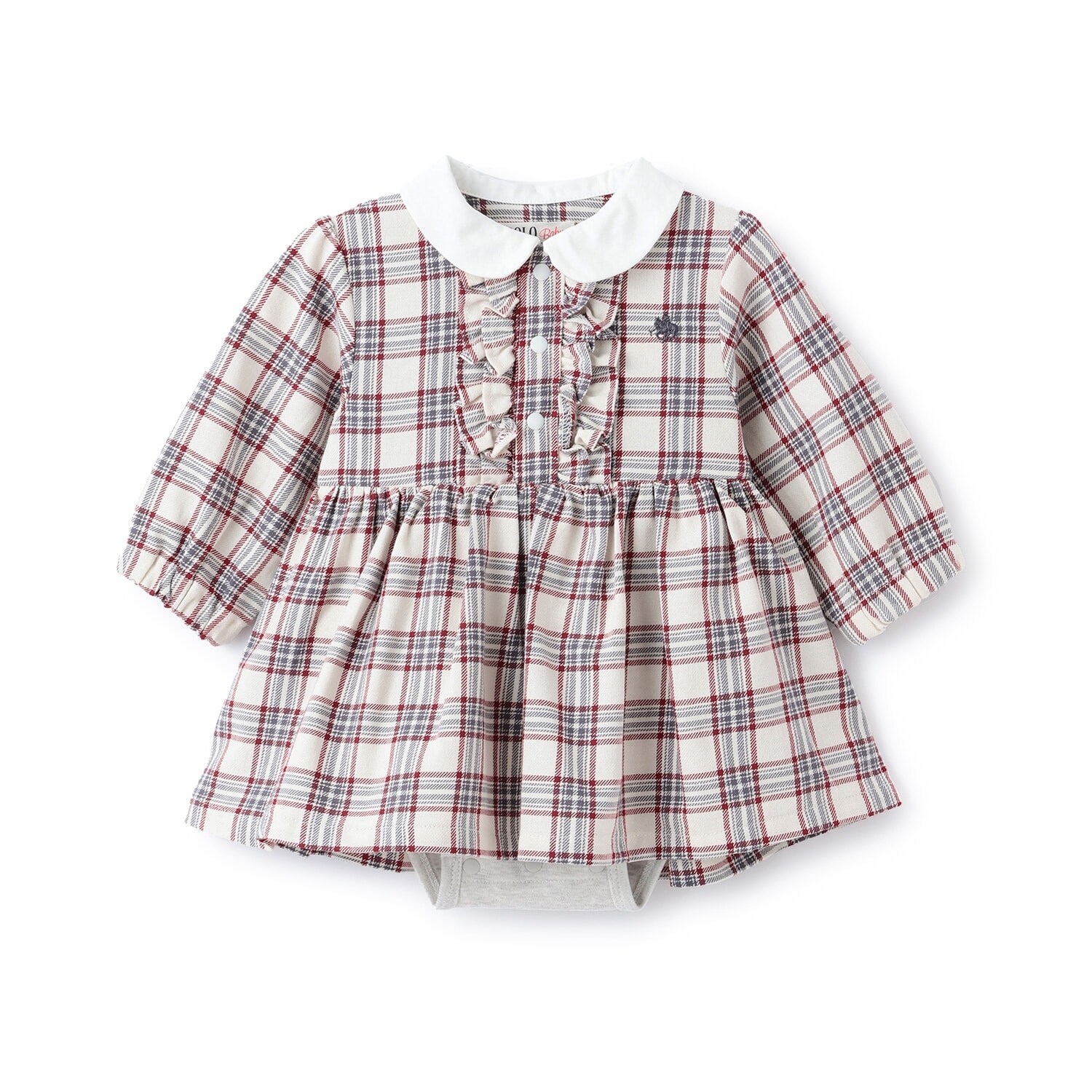 【POLO BCS】長袖シャツOPロンパース