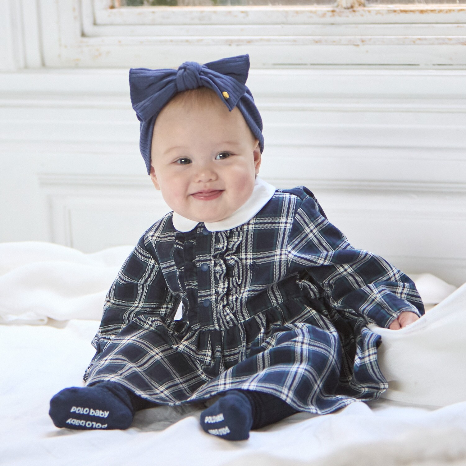 【POLO BCS】長袖シャツOPロンパース