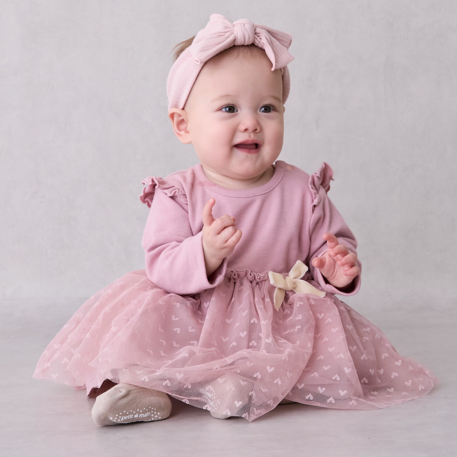 チュールドッキングOPロンパース