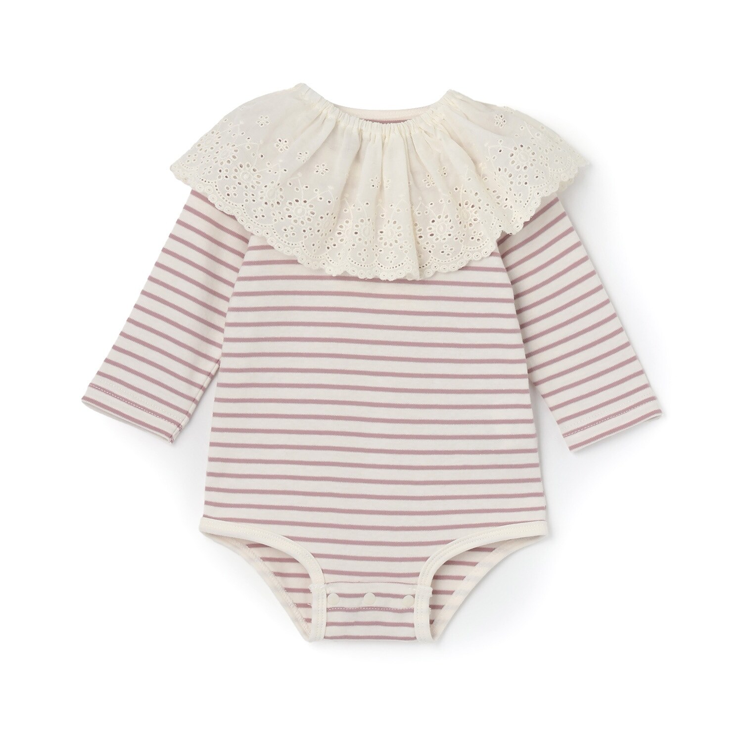 レーススタイつきロンパース