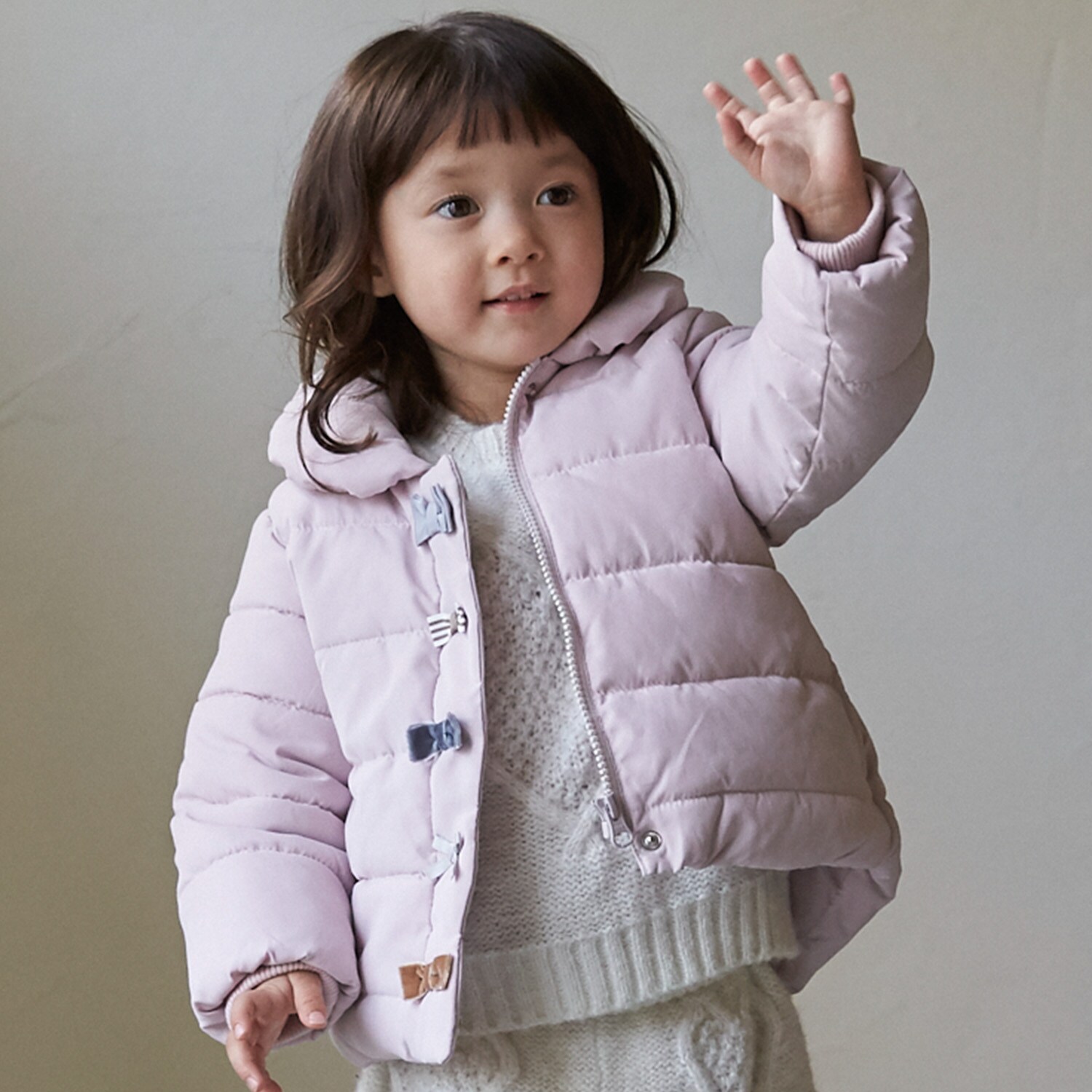 【洗える】中綿リボンジャケット