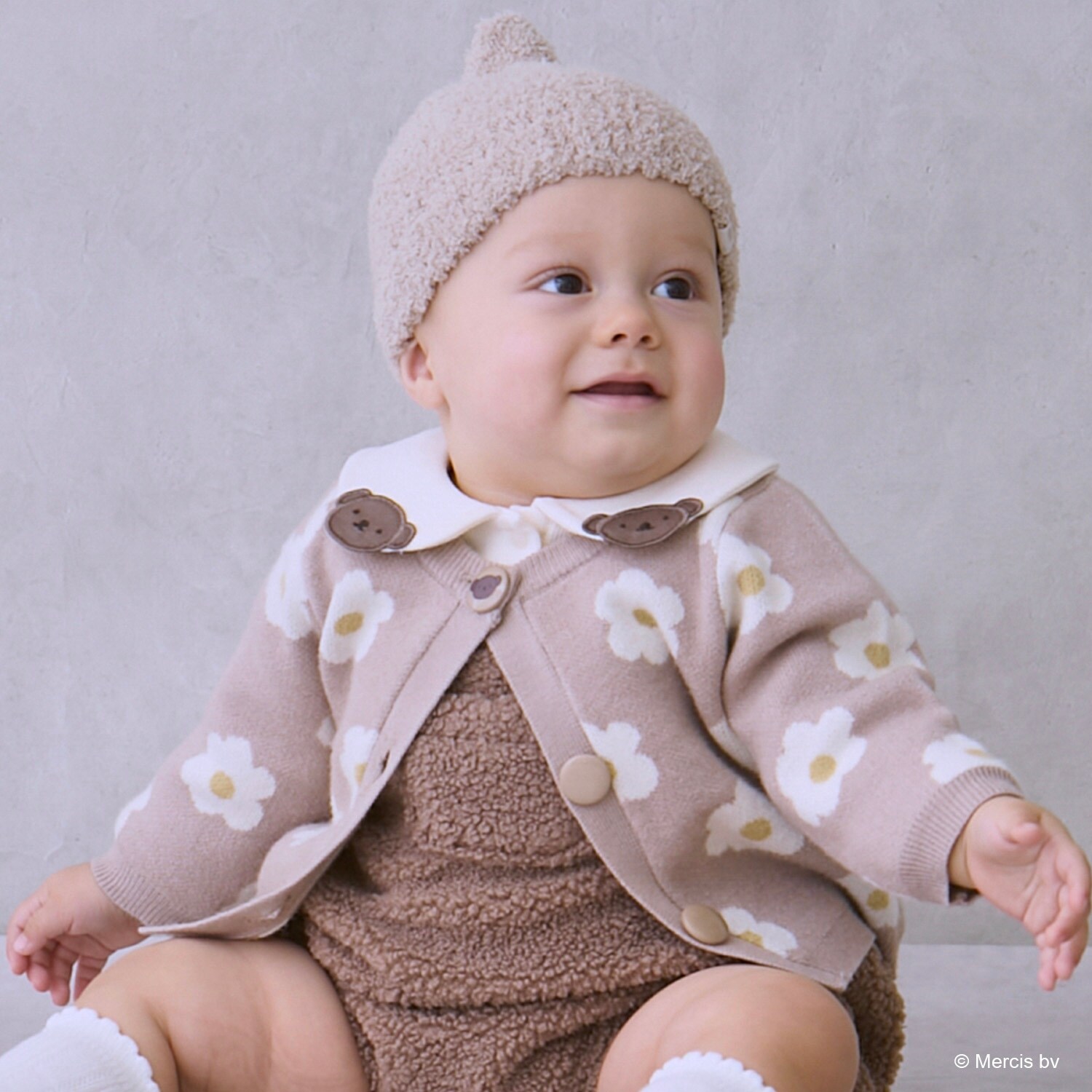 【dick bruna】花柄ニットカーディガン