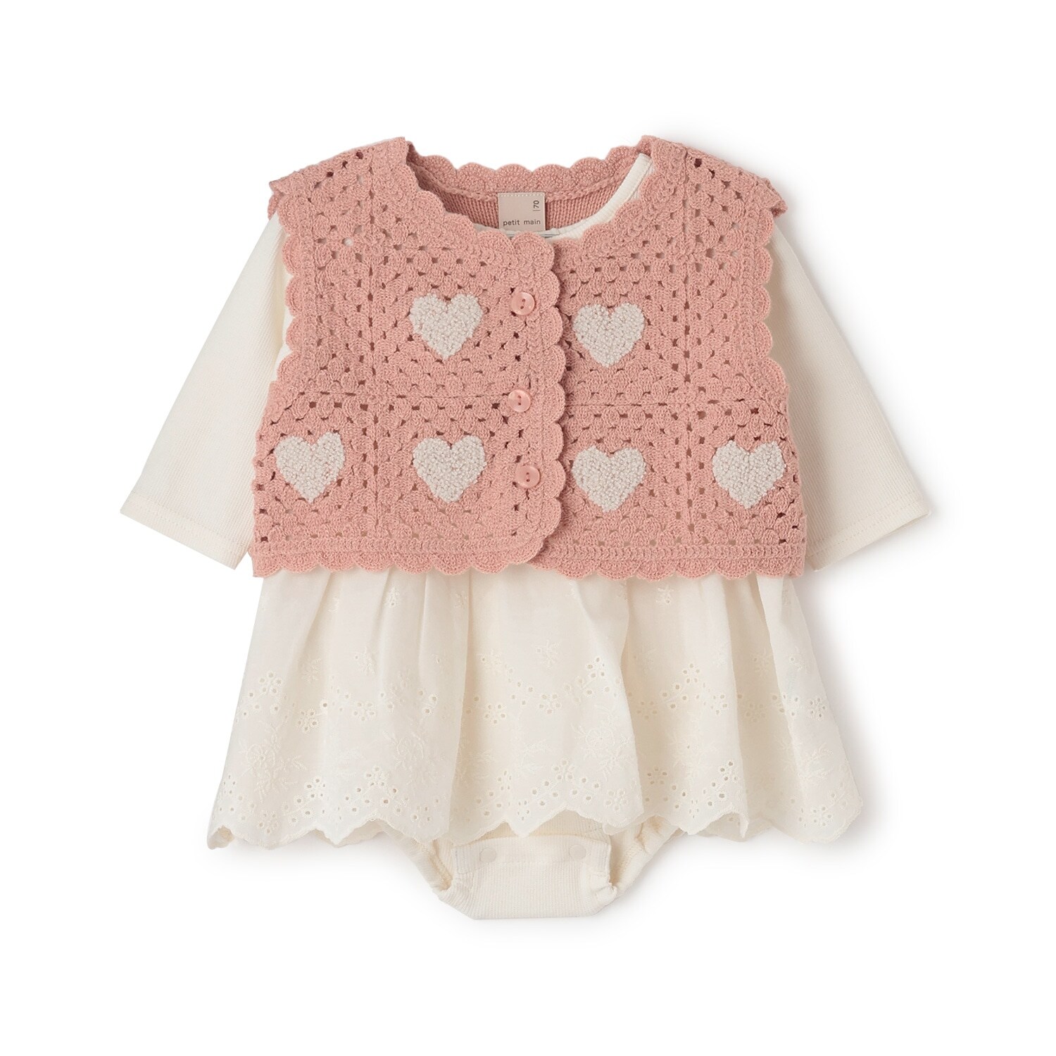 【リンク】クロシェベストつきロンパース