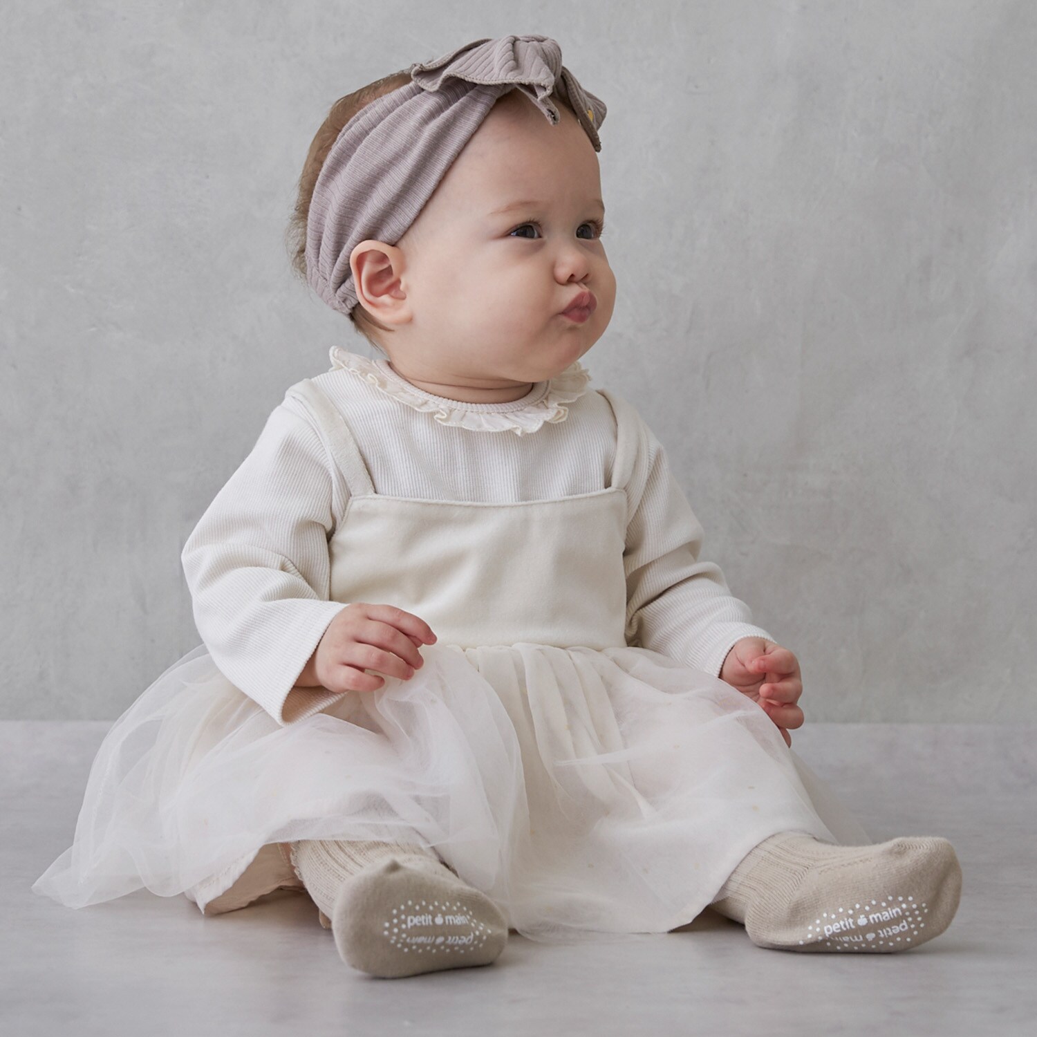 チュールOPロンパース