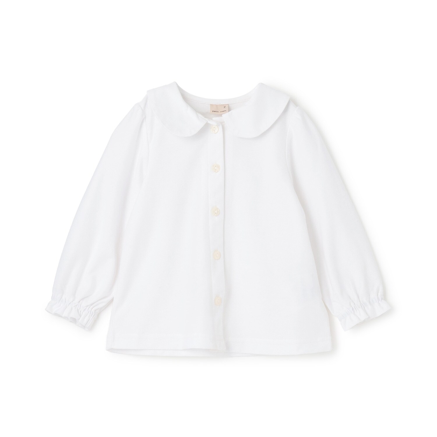 【セミフォーマル】カットツイル衿つきブラウス