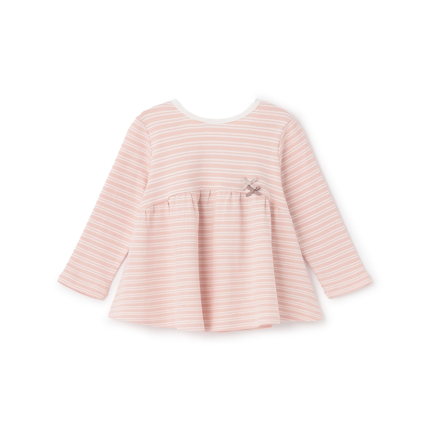 【オーガニック】ペプラム長袖Tシャツ