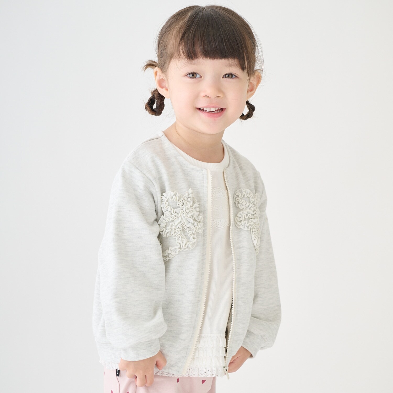 【リンク/防汚】フリルモチーフハオリ