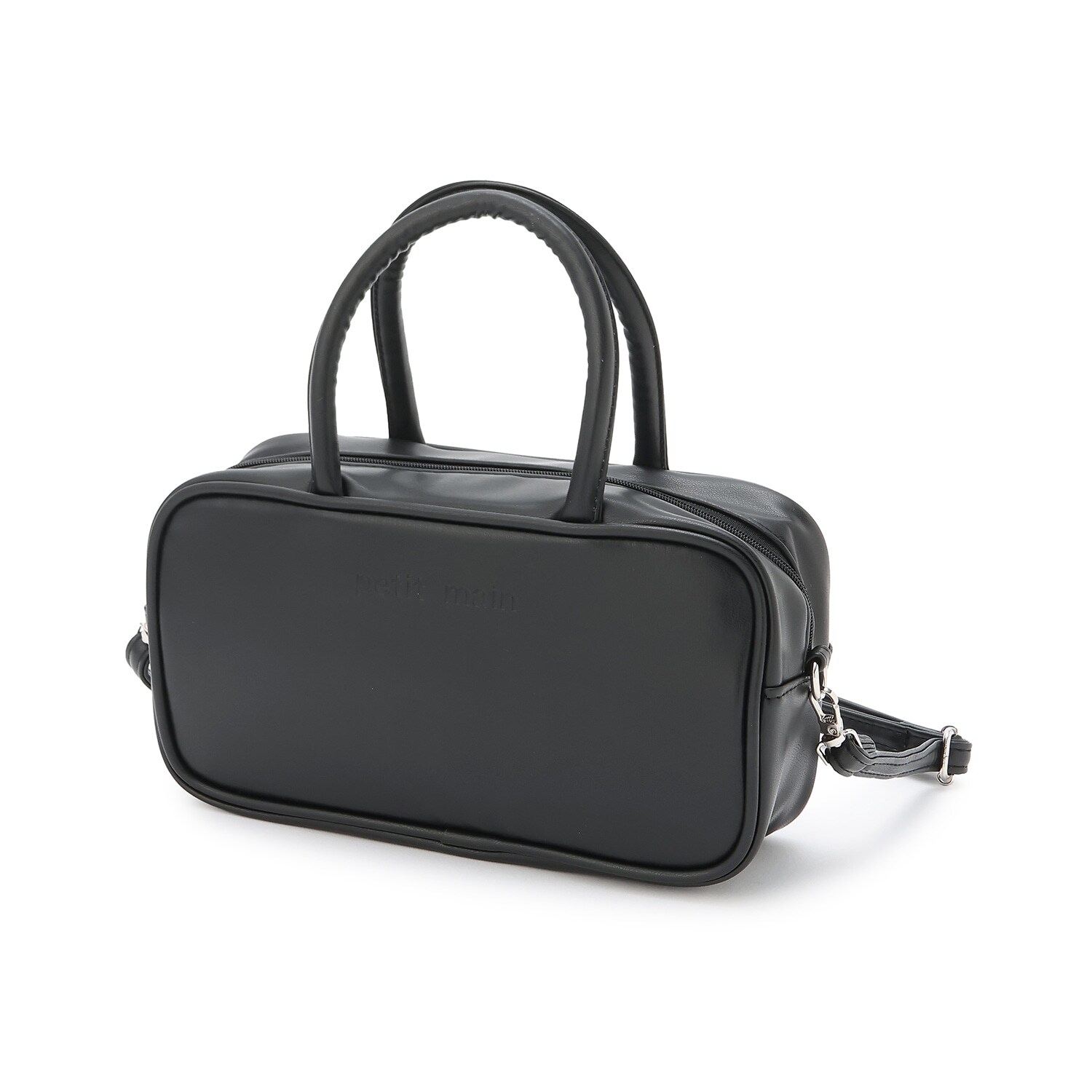 【リンク】レザー調ボストンバッグ