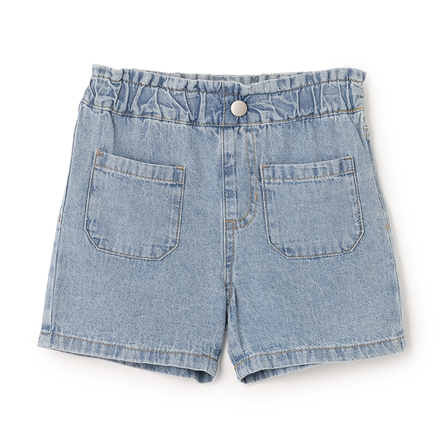 ウオッシュ加工ショートパンツ