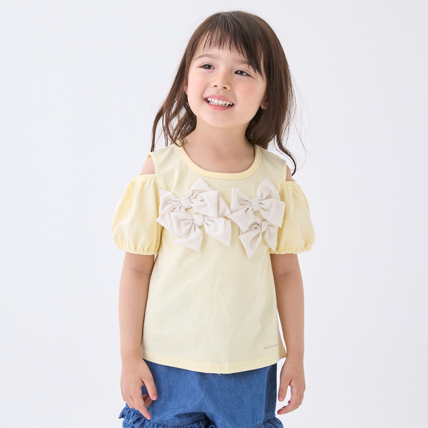 リボンオフショルTシャツ