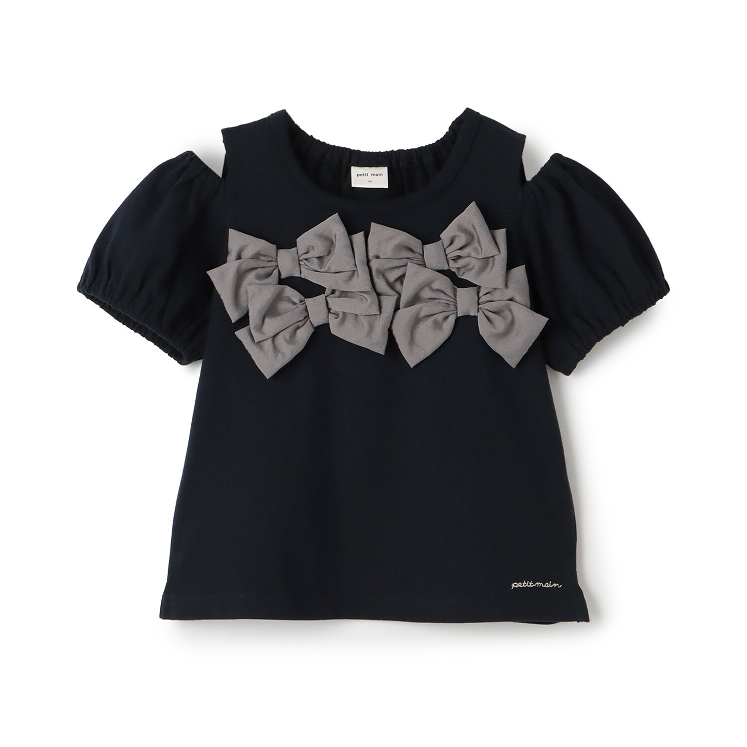 リボンオフショルTシャツ