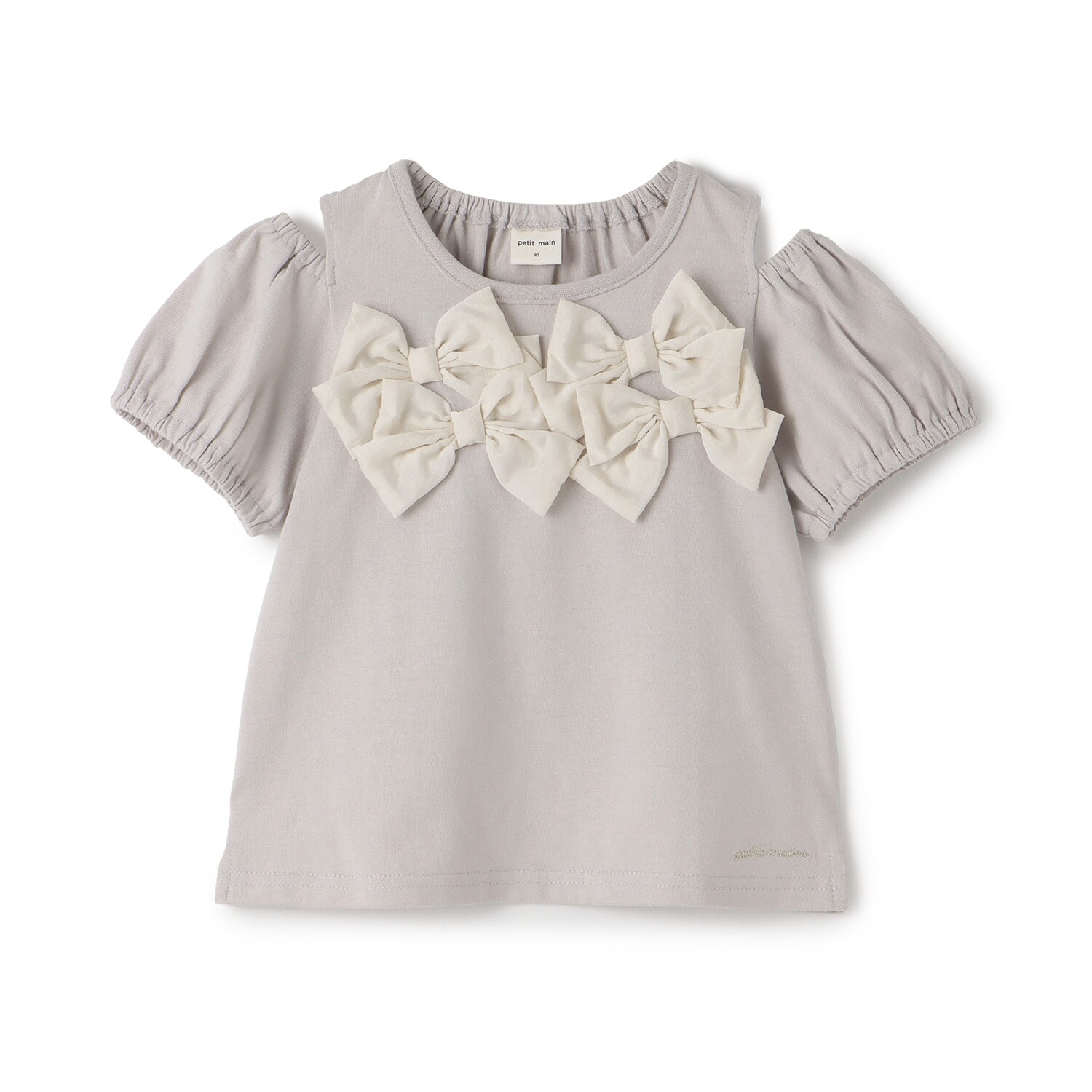 リボンオフショルTシャツ