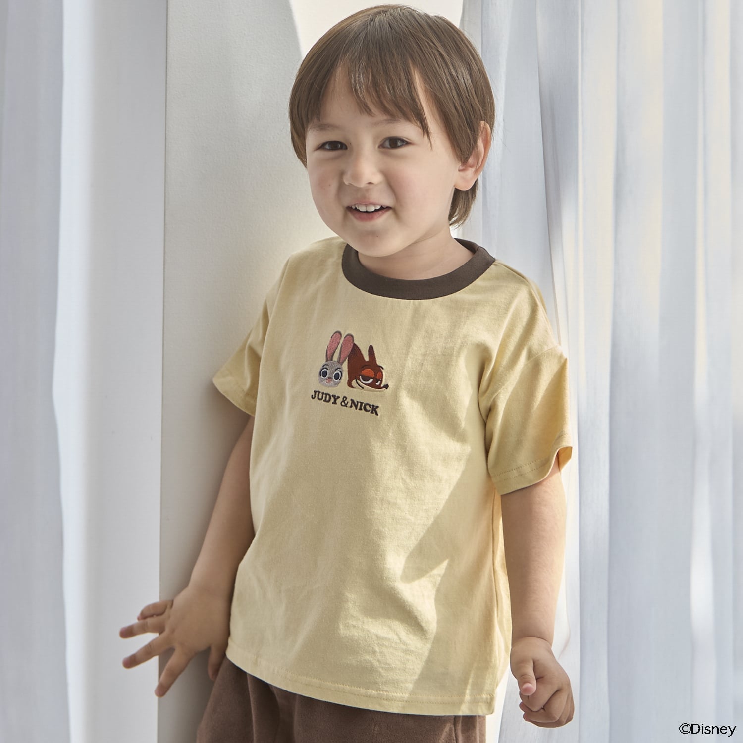 【ズートピア】【接触冷感】フェイスモチーフTシャツ