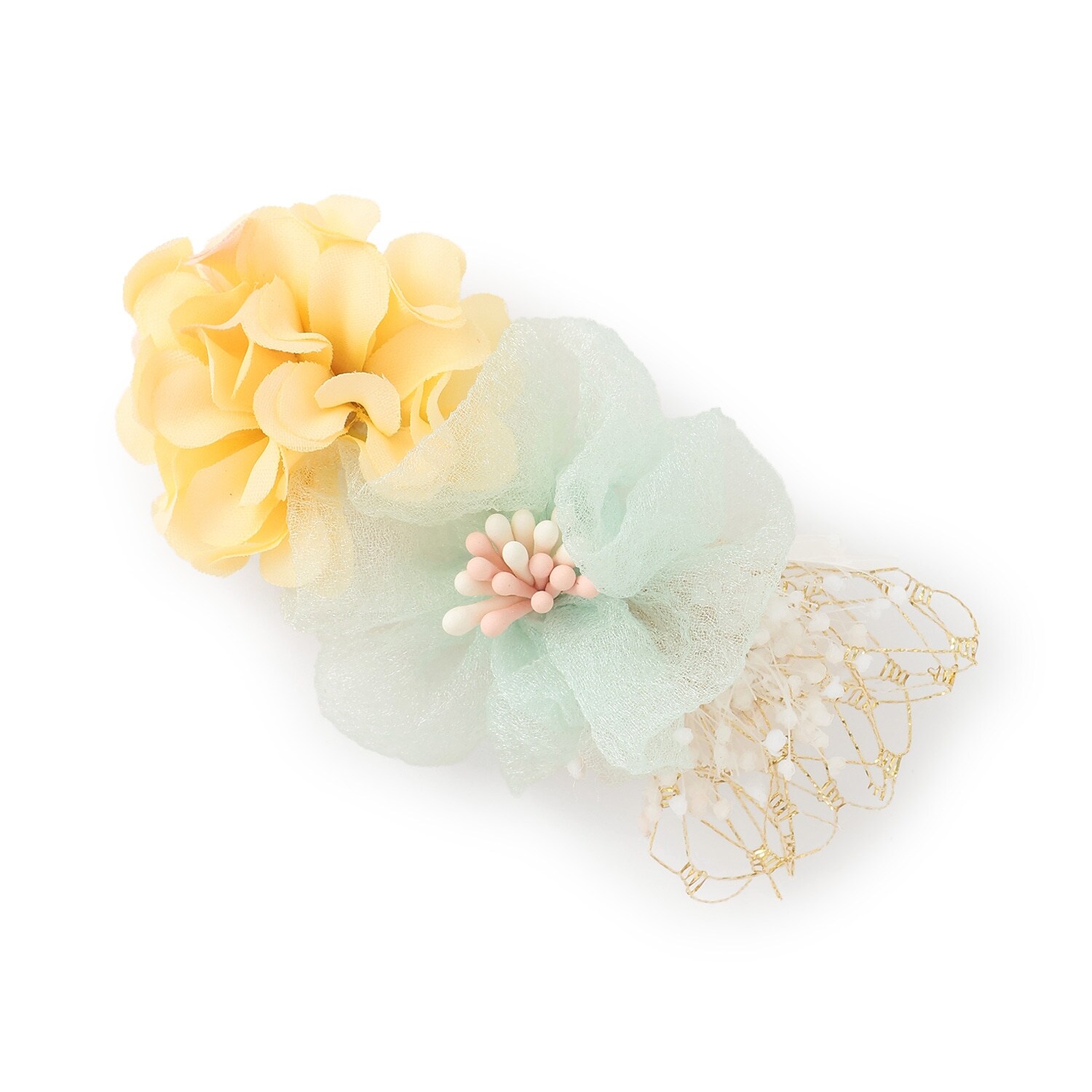 お花ヘアクリップ