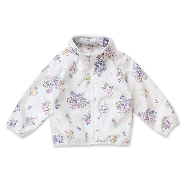 フローラル柄2WAYフルジップジャケット