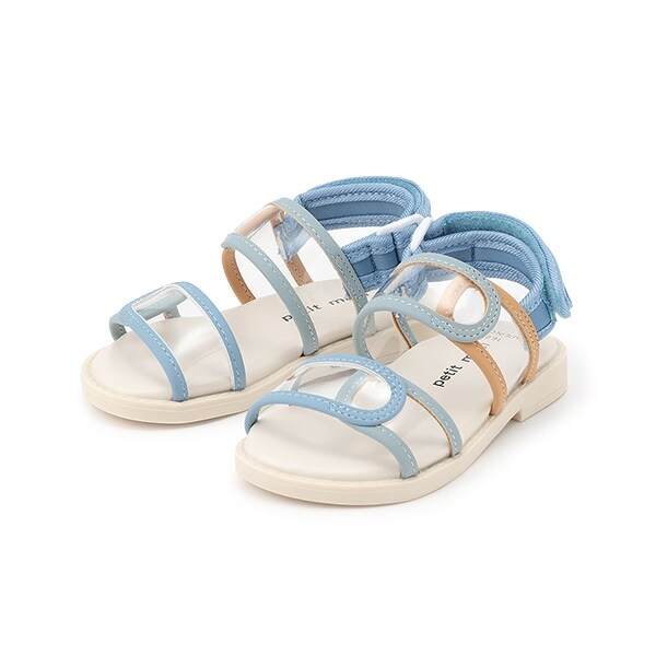 【WEB限定】配色クリアサンダル