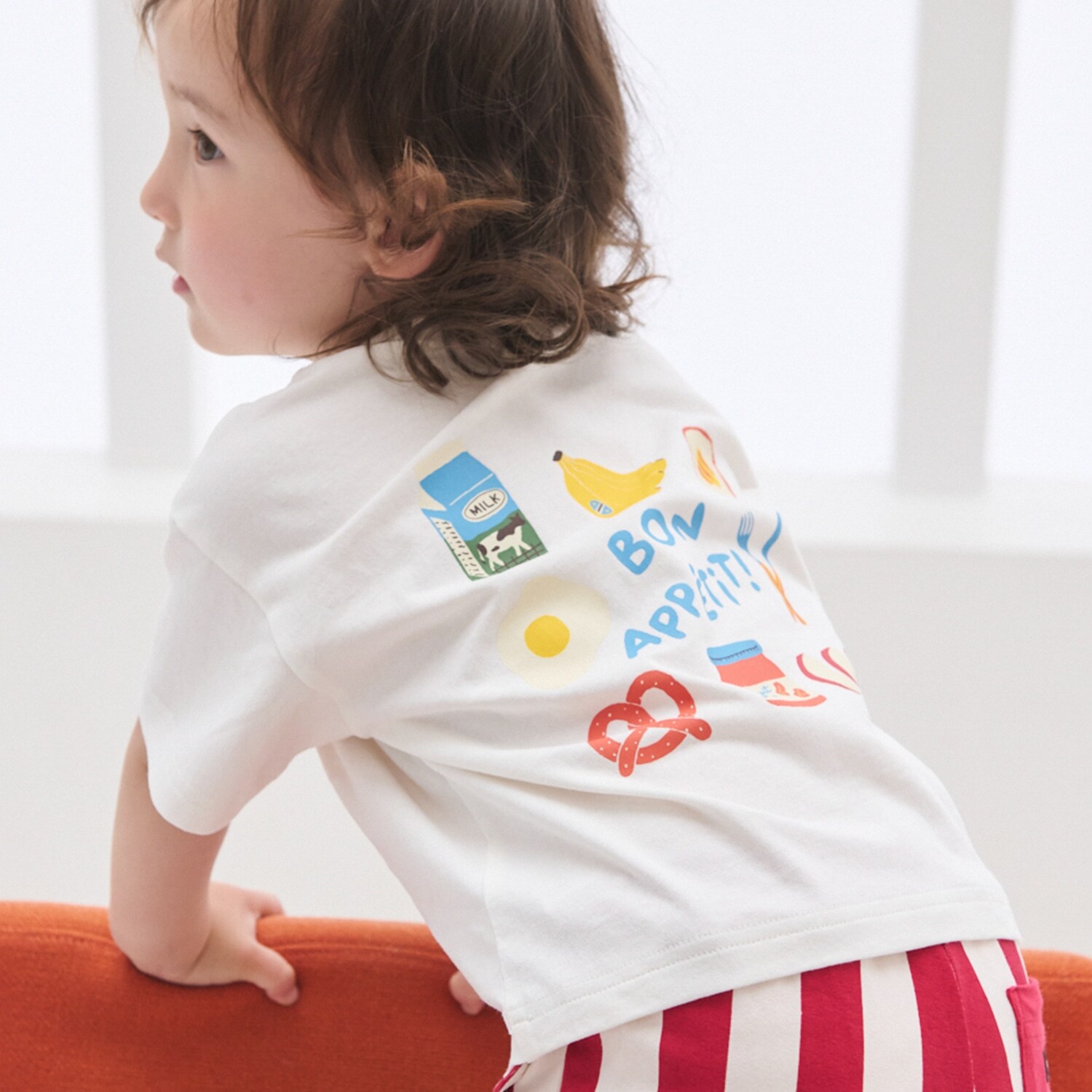 【プティプラ/WEB先行】バックプリント半袖Tシャツ