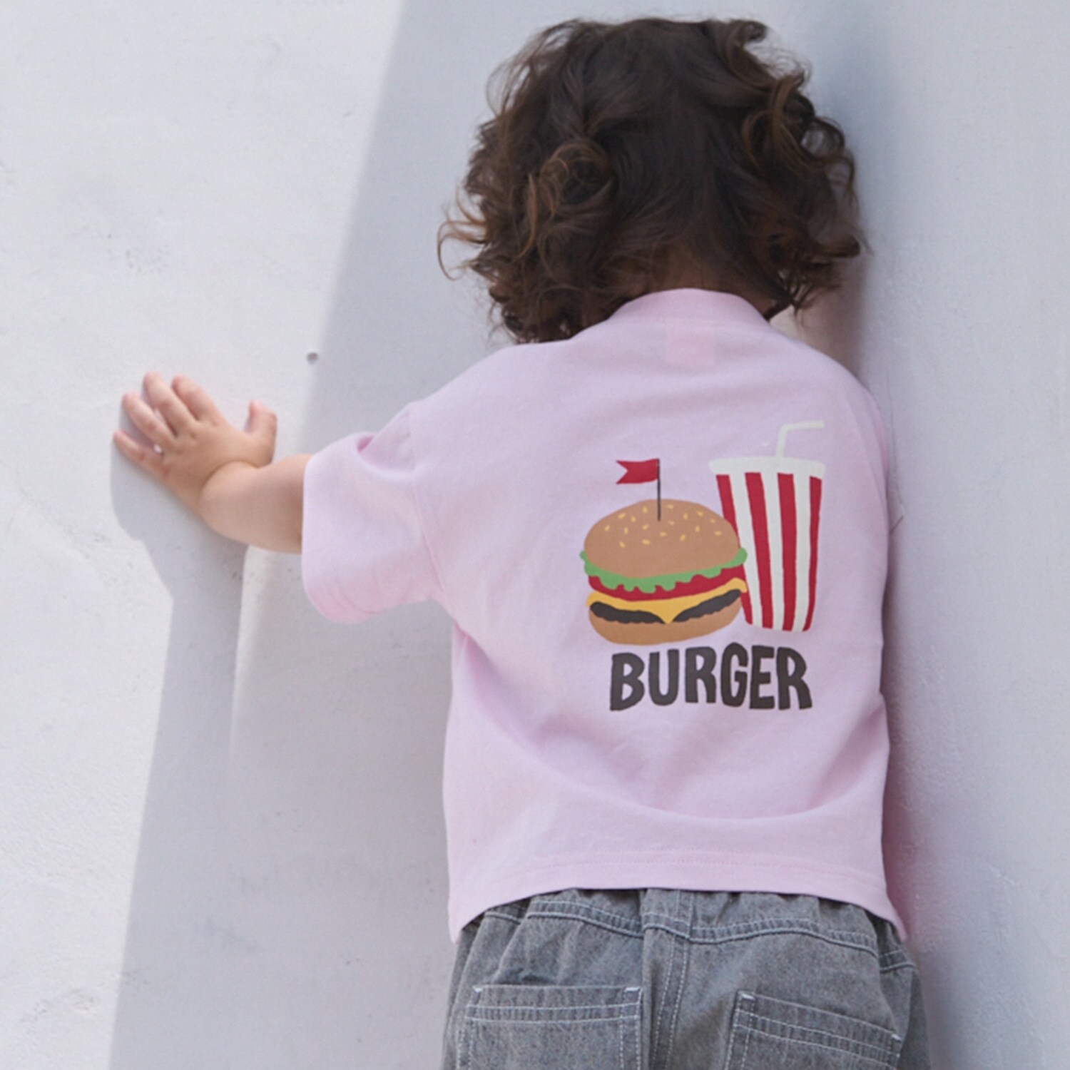 【プティプラ/WEB先行】バックプリント半袖Tシャツ