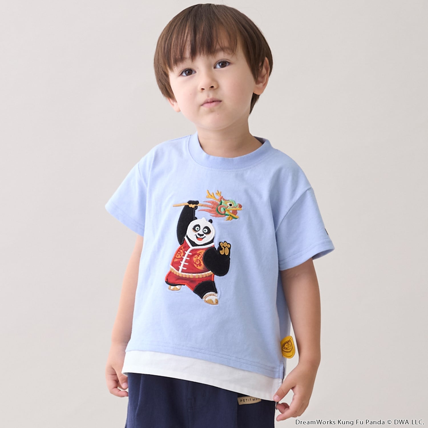 【WEB別注】【カンフーパンダ】刺しゅう半袖Tシャツ
