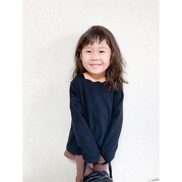 UVケア 衿スカラップTシャツ