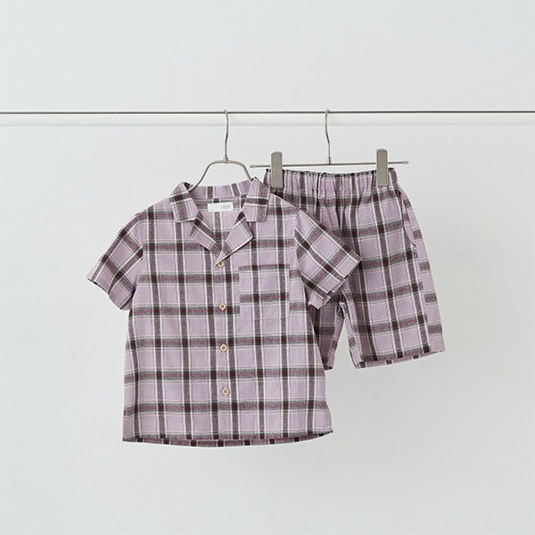 オープンカラーシャツ&4分丈パンツセットアップ