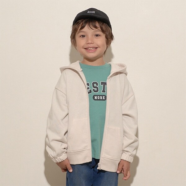 【万能アイテム】ドロップシンプルジップパーカ