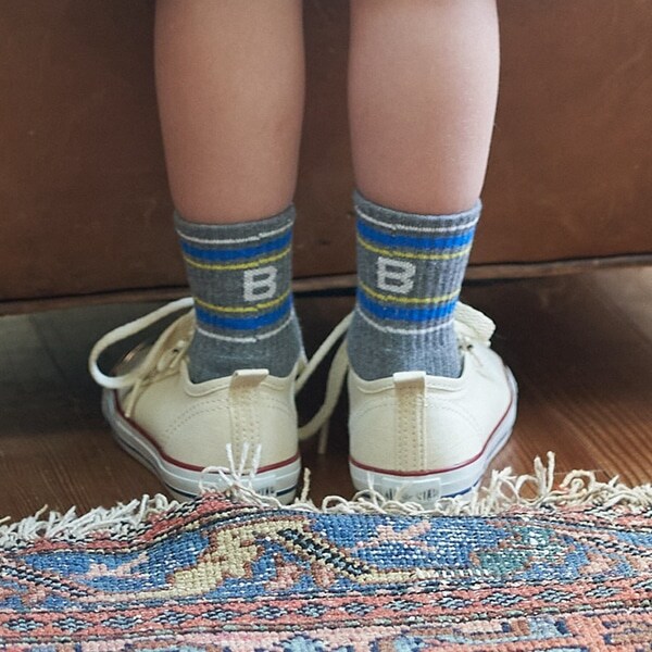 『B』ラインリブソックス