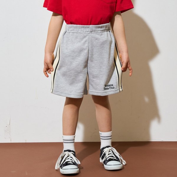 4分丈サイドラインスウェットパンツ