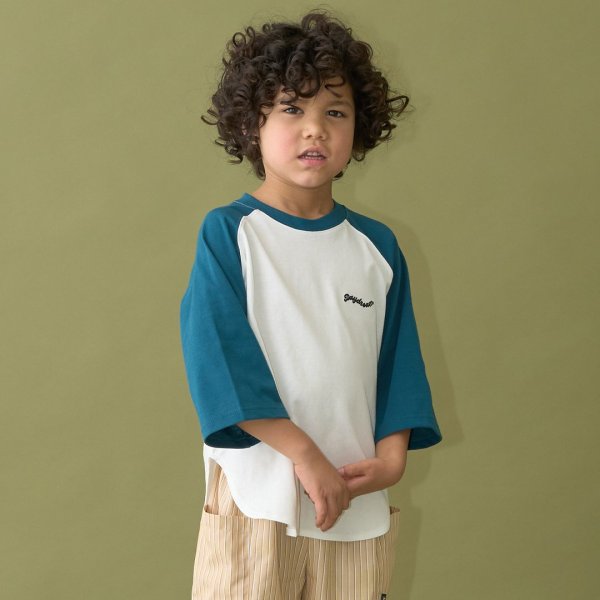 【カイテキ天竺】ビッグシルエット7分袖ラグランTシャツ