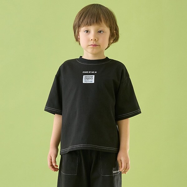 【セットアップ可能】【カイテキ天竺】配色ステッチTシャツ