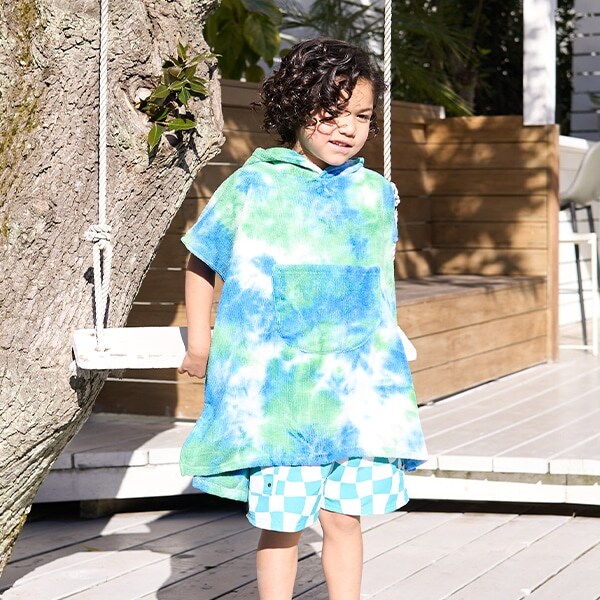 【SWIM】フード付きケープタオル